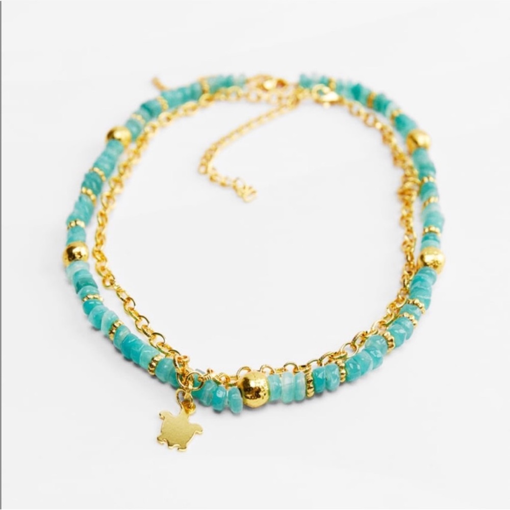 ZARA TURTLE NECKLACES , PACK OF 2 💛